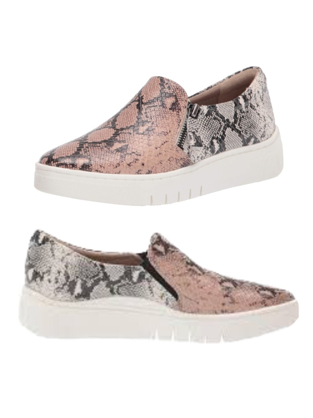 NATURALIZER Slip-On Women’s Sneakers in Rose Snake Print